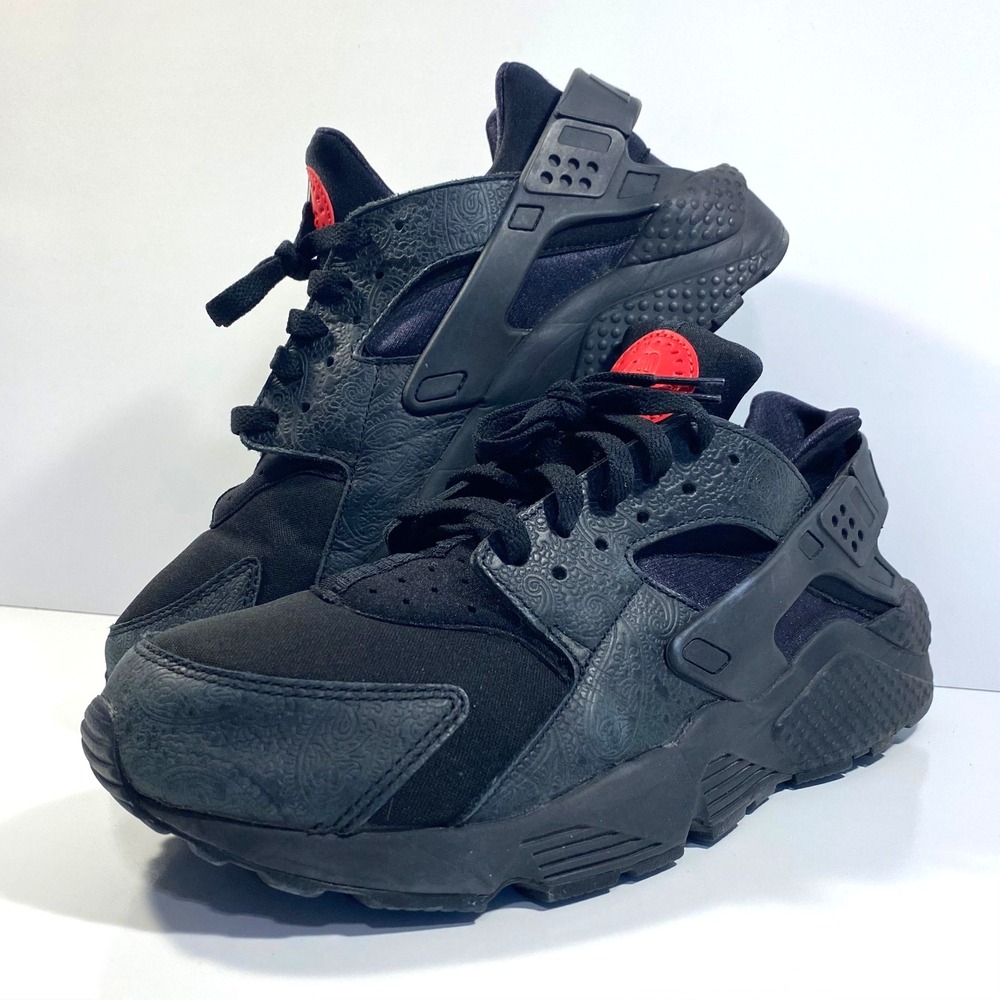 Nike Mens Size 11.5 Air Huarache Run Russian Floral Black AO3153-001